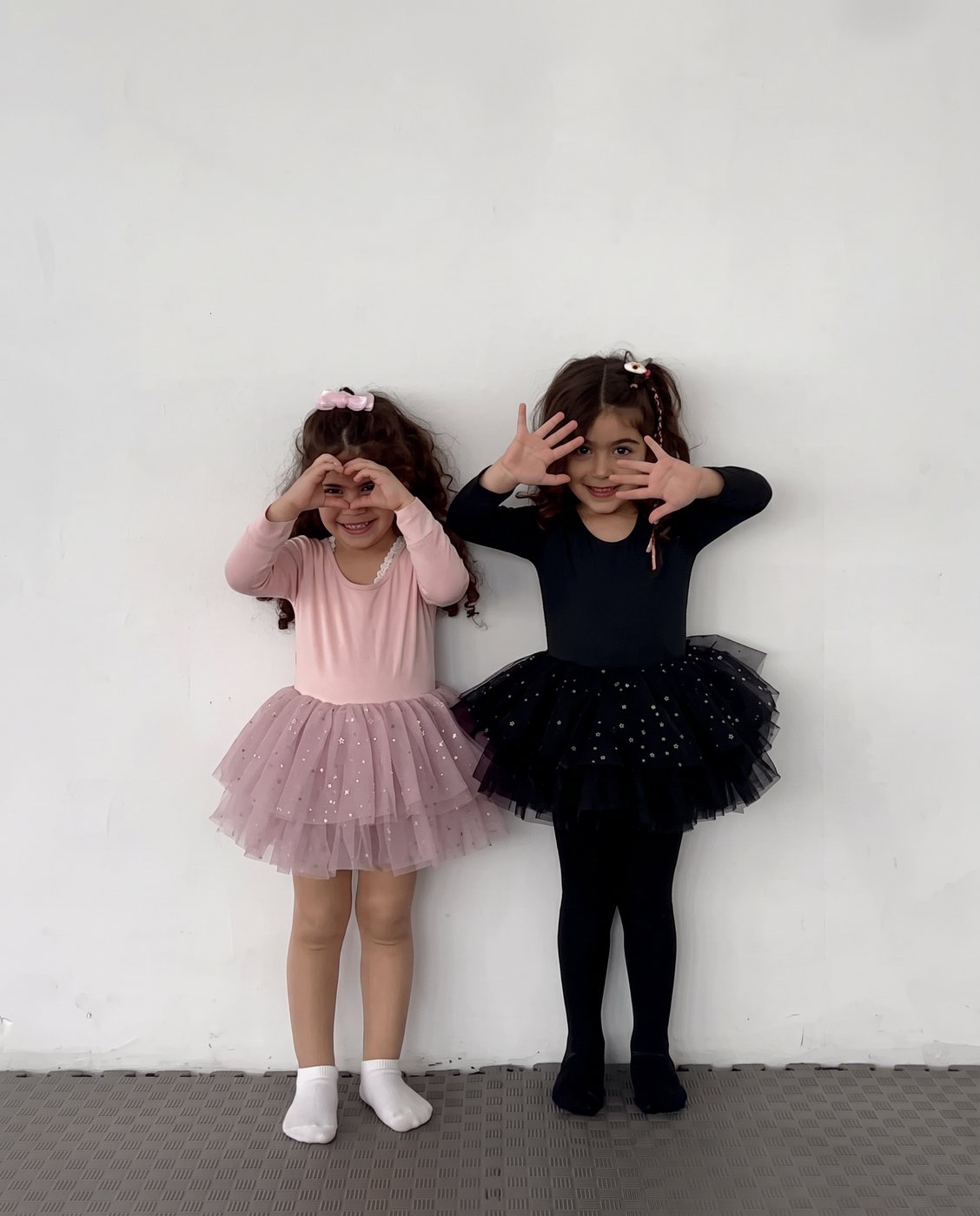 Two young gymnasts